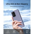 thumbnail image 5 of 【3 in 1 for Samsung Galaxy A32 5G case, with 2 Pack Screen Protector, Camera Protection，Liquid Silicone Slim Shockproof Protective Phone Case 6.5inch [Microfiber Lining] (Lavender Grey), 5 of 12