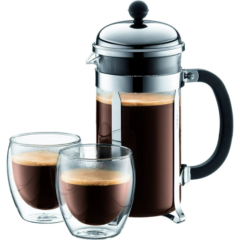 Bodum Chambord 8 cup French Press Coffee Maker, 34 oz., Chrome - The Luxury  Home Store