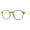 Gray Yellow, variant on Kid's Blue Light Blocker Glasses Soft Flexible Panto Frame Girls Boys UV Purple