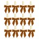 thumbnail image 2 of xihome 12 lazos navideños de terciopelo para coronas de rbol, envoltorios de regalos, manualidades, decoracin de fiestas, bolsas de dulces y decoracin navideña del hogar., 2 of 8
