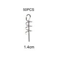 thumbnail image 1 of Mosiee Upgrade Your For Soft Lure Fishing With 50Pcs Spring Lock Fishing Hook Centering Pin For For Soft Lure Bait Worm Crank, 1 of 6