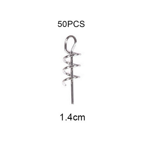 Upgrade Your For Soft Lure Fishing With 50Pcs Spring Lock Fishing Hook Centering Pin For For Soft Lure Bait Worm Crank
