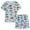 2# Cars, variant on POPTEM Toddler Pajamas Boy Dinosaur Pjs Short Sleeve Cotton Sleepwear Sets 2-Pieces Grey 3T