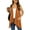 Brown, variant on Women's Summer Sleeveless Soft Knit Cardigan with Pockets High Low Drape Front Open Cardigan Blouse