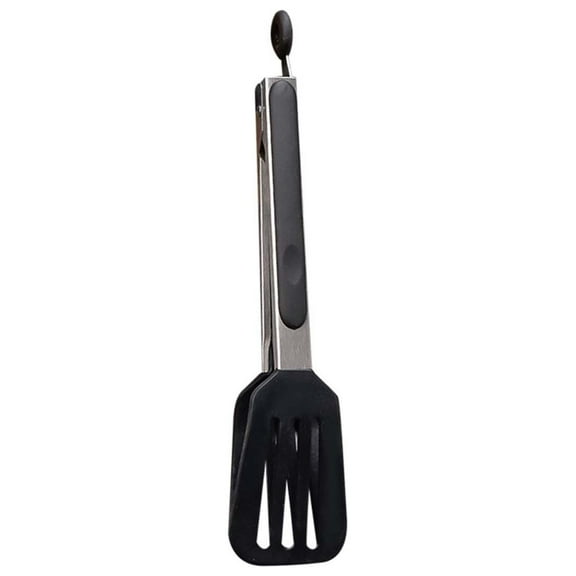 KQJQS 9 Inch Non-Stick Silicone Kitchen Tongs: Heat-Resistant Tong Spatula with Non-Slip Handles for Cooking