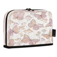 thumbnail image 2 of Standing Pencil Case with Base Large Capacity Stationery Pouch Pen Bag with Zipper for Women Men Delicate Butterflies and Flowers, 2 of 7