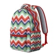 thumbnail image 2 of Boho Chic Laptop Backpack - Vintage Geometric Print Daypack with 17" Sleeve | Heavy Duty College Backpack for Students, Dorm Life & Campus Essentials, 2 of 6