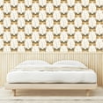 thumbnail image 3 of Ambesonne Jungle Boho Peel & Stick Wallpaper for Home, Modern Moth Pattern, 13"x72", Pale Coffee and Off White, 3 of 5