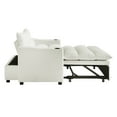thumbnail image 6 of Aukfa 3 in 1 Convertible Pull Out Sofa Bed, Loveseat Sleeper with Thick Pad and Cup Holders for Living Room, Bedroom, Small Space, Beige, 6 of 8