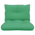 thumbnail image 2 of vidaXL Coussins de Palette 2 Pcs Tissu Vert, 2 of 5
