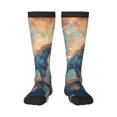 thumbnail image 1 of Balery Forest Lake White Horse Calcetines novedosos Calcetines deportivos Calcetines hasta la rodilla Calcetines de algodón Calcetines originales y geniales, 1 of 6