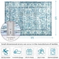 thumbnail image 6 of Cydiria Vintage Boho Traditional Oriental Faux Wool Area Rug,6' x 9', Blue, 6 of 7