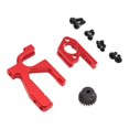 thumbnail image 5 of Piezas de actualización de soporte de motor de coche RC Soporte de montaje de motor de aleación de aluminio ajustable RC Rojo, 5 of 5