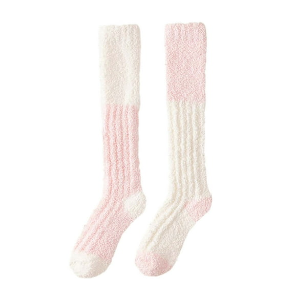 Ashirexll Womens Crew Socks, Fuzzy Socks for Women, Winter Warm Fleece Lined Cozy Soft Thick Fuzzy Indoor