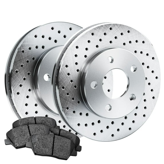 PowerSport Rear Brakes and Rotors Kit |Rear Brake Pads| Brake Rotors and Pads| Ceramic Brake Pads and Rotors |fits 2009-2010 BMW Z4
