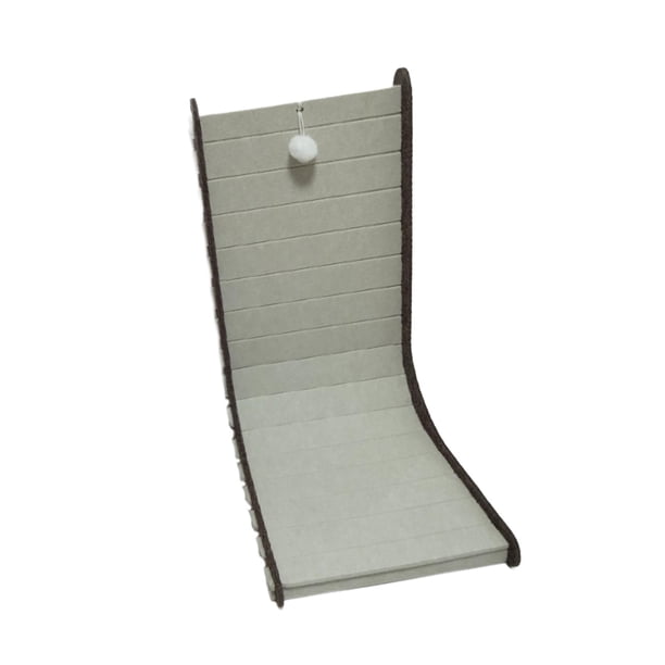 Cat Scratch Post Mollining Claw L en forma de suministros para mascotas presenta accesorios de animales almohadilla de cartón interactiva de toy , marrón