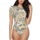 thumbnail image 1 of Balery Daisy Body de cuello redondo de manga corta para mujer Tops de manga corta Tops básicos-Large, 1 of 7