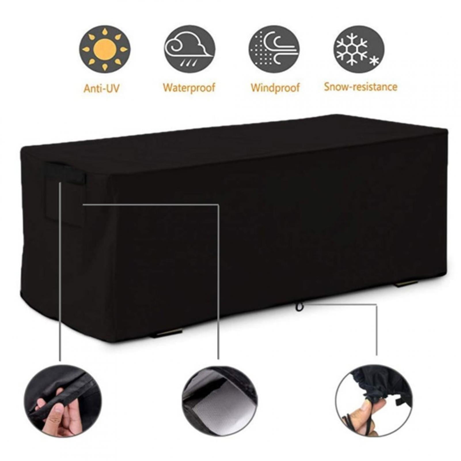 ANGGREK Waterproof Sturdy Covers Outdoor Deck Box Protective Cover
