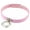 pink, variant on Ring O Leather Choker Collar Bracelet Gothic Necklace Double Women Gift-pink