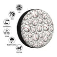 thumbnail image 4 of Sikiie Cute Baseball PVC Leather Spare Tire Wheel Cover Spare Tire Cover, for Car Truck SUV Camper Trailer Universal Fit(14-17in)-17 inch, 4 of 6