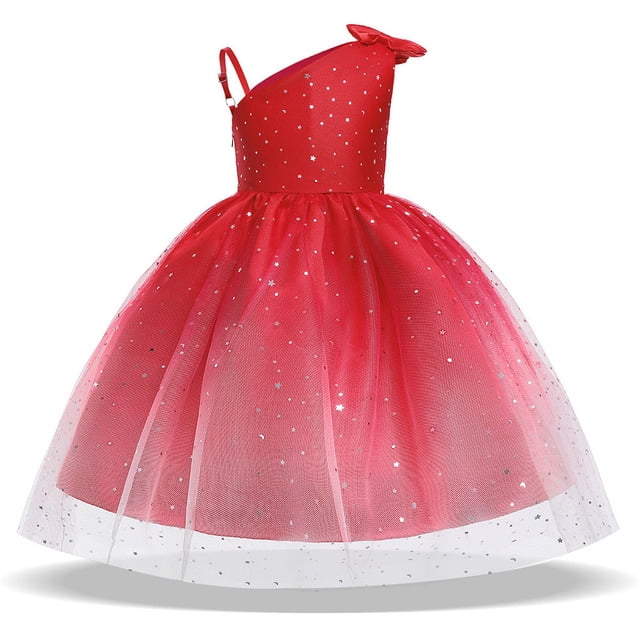 Nouvelles Robes pour Filles Tutu Princesse Robe de Soirée pour Enfants Robe de Demoiselle d'Honneur pour Enfants Robe de Mariage vestido 5 6 7 8 Ans