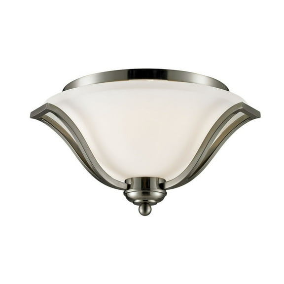 3 Light Flush Mount In Spanish Style 18.5 Inches Wide By 10.25 Inches High Z-Lite 704F3-Bn