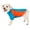 Light Blue, variant on Pet Life ® Active 'Barko Pawlo' Relax-Stretch Quick-Drying Performance Dog Polo T-Shirt
