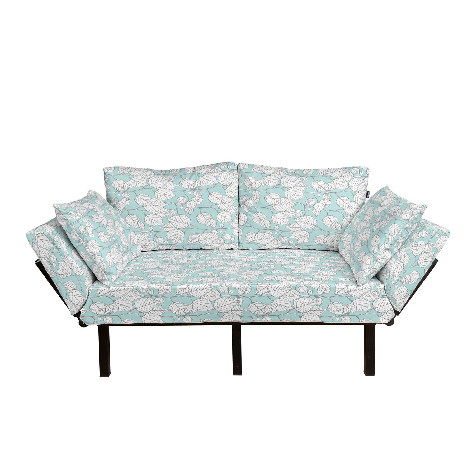 Blue and White Daybed with Metal Frame Upholstered Sofa for Living Dorm Monochrome Style Illustration Hand Drawn Apple Trees Pattern in Bluish Colors Loveseat Ambesonne Botanical Futon Couch Blue and White Daybed with Metal Frame Upholstered Sofa for Living Dorm Monochrome Style Illustration Hand Drawn Apple Trees Pattern in Bluish Colors Loveseat Ambesonne Botanical Futon Couch