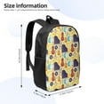 thumbnail image 2 of Uemuo Musical Instruments Printed Durable 17-inch Student Backpack - Lightweight, Waterproof, Adjustable Straps, Ideal for School, Work, Travel, 2 of 5