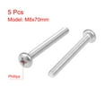 thumbnail image 2 of Tornillos de máquina M8x70mm Pan Phillips Cross Head Unique Bargains 5Pcs, 2 of 3
