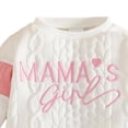 thumbnail image 6 of Baby Girl Fall Winter Clothes Toddler Outfit Letters Graphic Crewneck Sweatshirts + Joggers Pants Set 12-18 Months, 6 of 7
