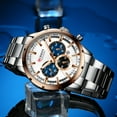 thumbnail image 2 of Curren Luxury New Mens Stainless Steel Band Wristwatches For Men Casual Fashion Quartz Clock Mens Chronograph Watch With Date - Quartz Wristwatches, 2 of 6