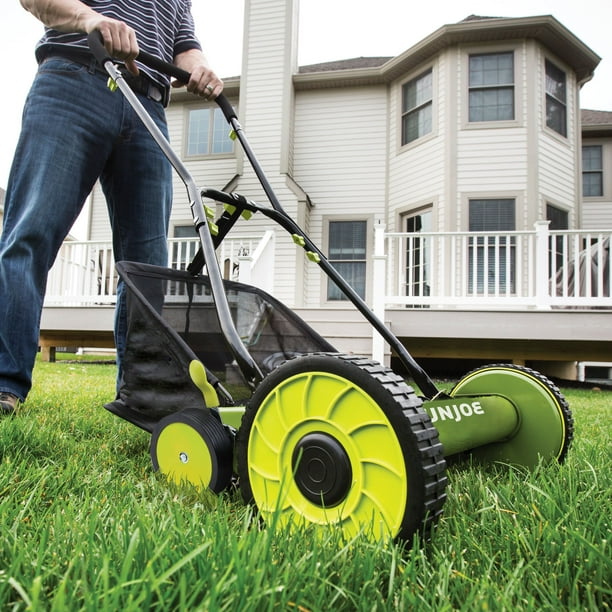 Sun Joe Walk Behind Push MJ501M 18 Inch Manual Reel Mower with