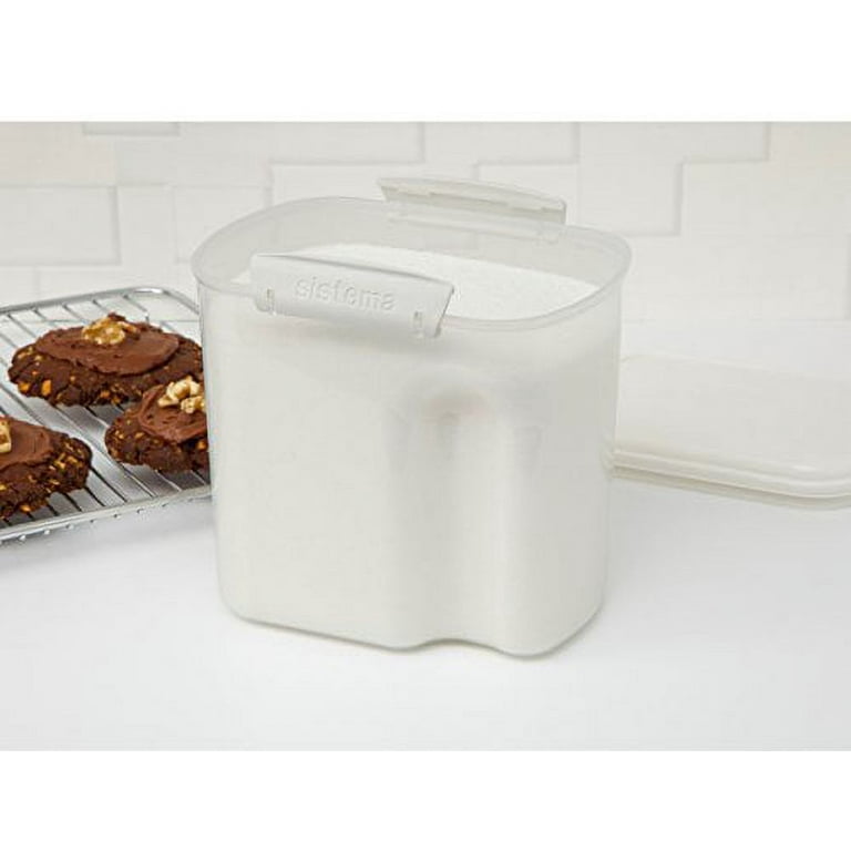 Sistema Bake It Food Storage for Baking Ingredients, Sugar Container with  Measuring Cup, 10 Cup