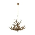 thumbnail image 2 of Pendant Lamp 6-Light Vintage Rustic Deer Horn Antler Ceiling Light for Parlor, 2 of 7