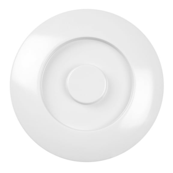 Excellante Nustone white melamine dinnerware collection 8 1/4" tortilla/deep divided server (s) lid only, comes in dozen