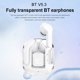 thumbnail image 4 of Audífonos inalámbricos Audífonos digitales transparentes 5.3 compatibles con Bluetooth (Blanco) Ndcxsfigh  Para estrenar, 4 of 5