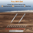 thumbnail image 3 of LEEYNEER 2 Pack Tungsten Carbide Tip Scriber Tool  Metal Scribe Marking Tools with Magnet  Premium Engraving Pen, 3 of 6