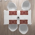 thumbnail image 3 of Ambesonne Bohemian Place Mats Set of 4, Meanders and Flowers Form, Standard Size, Pale Yellow White and Ruby, 3 of 4
