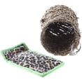 thumbnail image 3 of Natural Sea Grass Hammock Play Tunnel Hanging Bed Toy House for Pet Rat Hamster guinea pig guinea pig chinchilla, 3 of 5