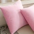 thumbnail image 5 of Dtwnek Pack of 2 Velvet Throw Pillow Covers Decorative Cushion Case Soft Solid Square Pillowcase for Sofa Couch Bed, 22"x22", 5 of 7