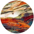 thumbnail image 2 of Safavieh Glacier Aleesha Geometric Area Rug, Red/Green, 6'7" x 6'7" Round, 2 of 10