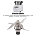 thumbnail image 3 of Blender Blade, Efficient Rustproof Easy To Clean Stainless Steel Blender Replacement Blade 12 Teeth  for  1.0, 3 of 7