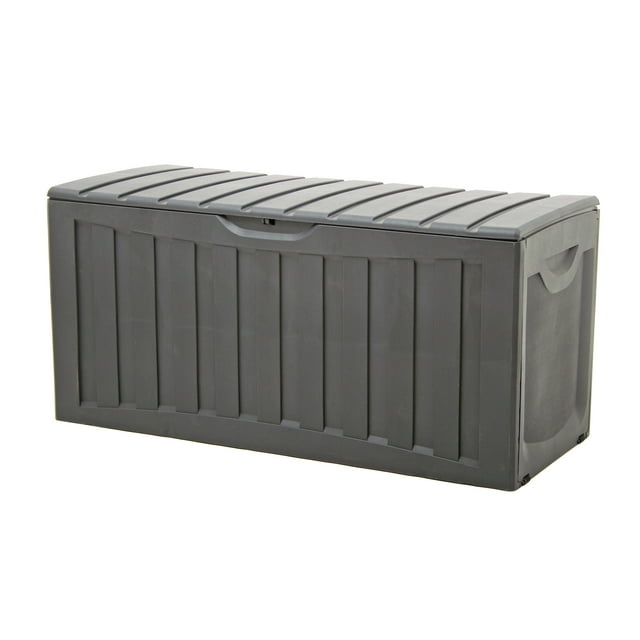 Ram Quality Products Bac de Rangement Extérieur Verrouillable 90 Gal, Gris