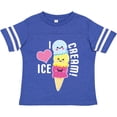 thumbnail image 3 of Inktastic I Love Ice Cream with Cute Ice Cream Cone Boys or Girls Toddler T-Shirt, 3 of 5
