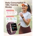 thumbnail image 4 of Reloj inteligente KACUBAKU para mujer con monitor de salud de 1,85 pulgadas, 4 of 9