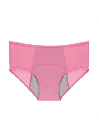 HUPOM Womens Underwear Cotton Cotton Boxers For Women High waist Elastic  Waist Solid Briefs Pink 6XL 