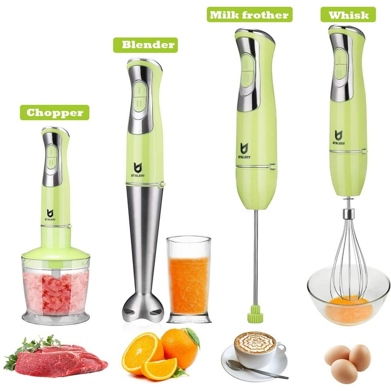 Immersion Hand Blender, Utalent 5-in-1 8-Speed Stick Blender with 500ml Food and