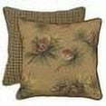 thumbnail image 2 of Pine Cone Euro Sham Reversed to Houndstooth, 2 of 2