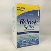 Refresh Optive Lubricant Eye Drops Single-Use Vials 60 Each